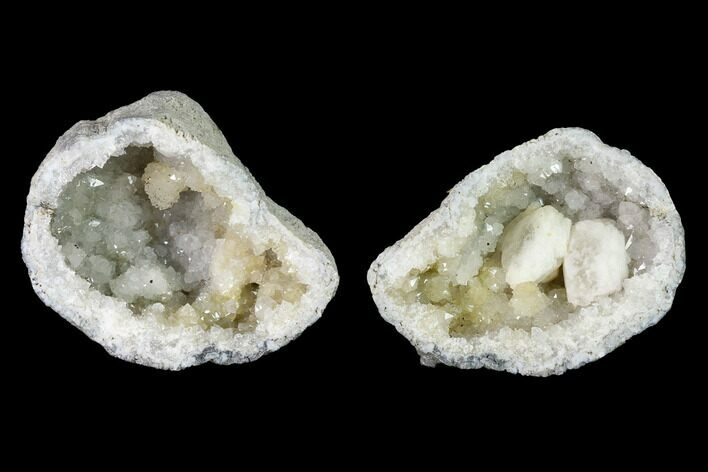Keokuk Quartz Geode with Calcite Crystals - Iowa #144703
